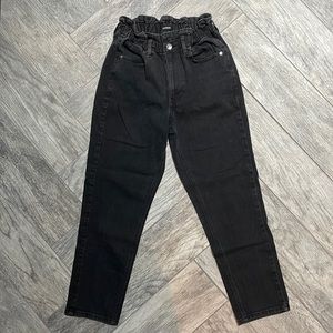 Express Super High Rise Black Mom Jean! Size 4